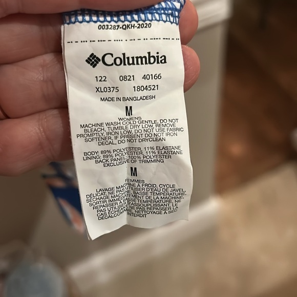 Columbia PFG Midway Bay Blue Reef Dress Wicking Size Medium - Picture 9 of 9